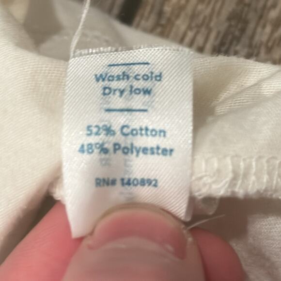 Marine Layer Women's Crewneck T Shirt Rainbow Cream Size M - Picture 6 of 9